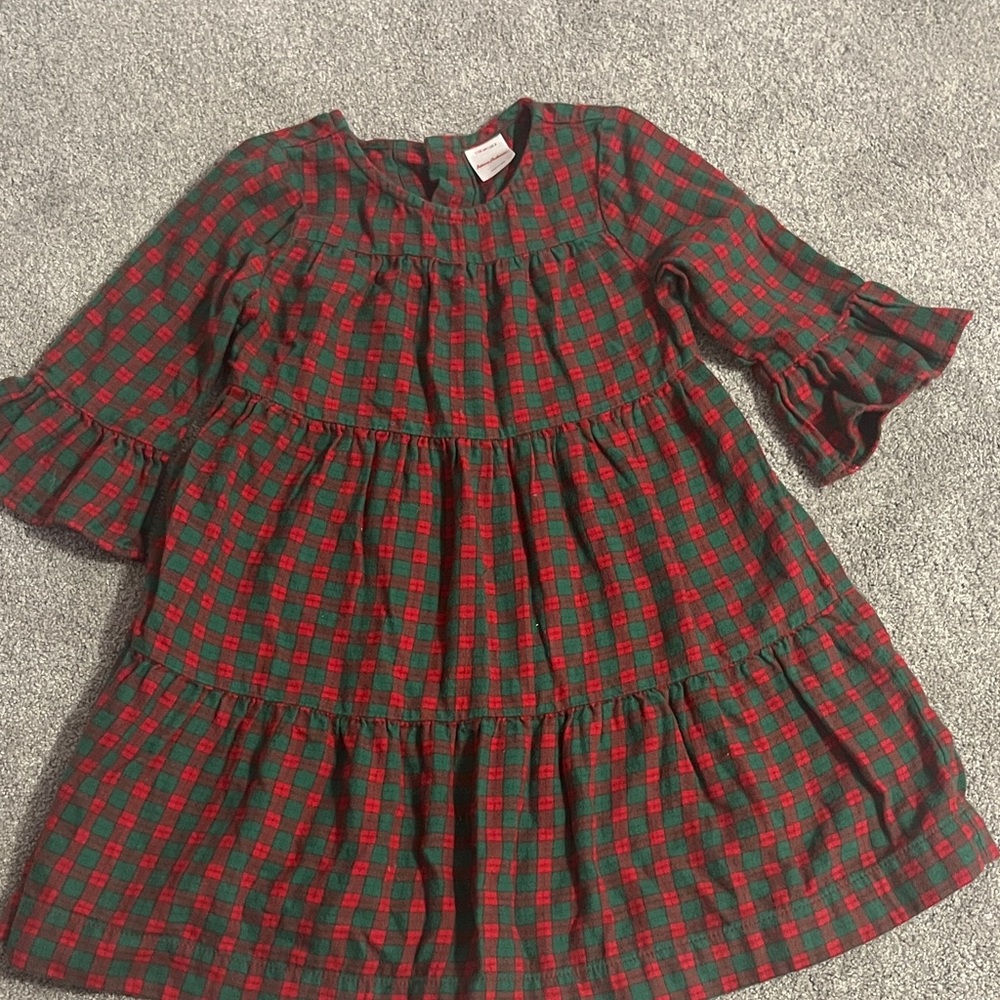 Hanna Andersson Red and Green Plaid Kids Dress